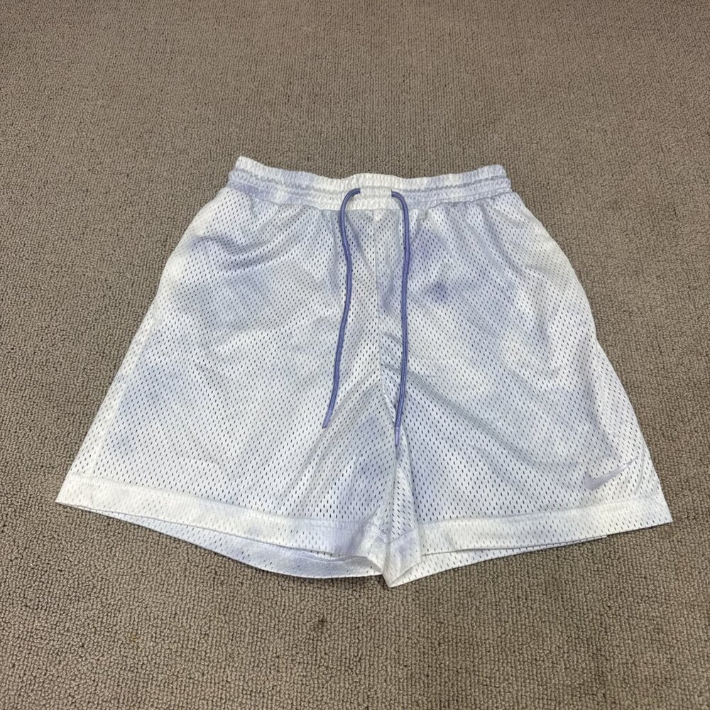 Nike Shorts White Purple Elastic Waist Women’s Size XS